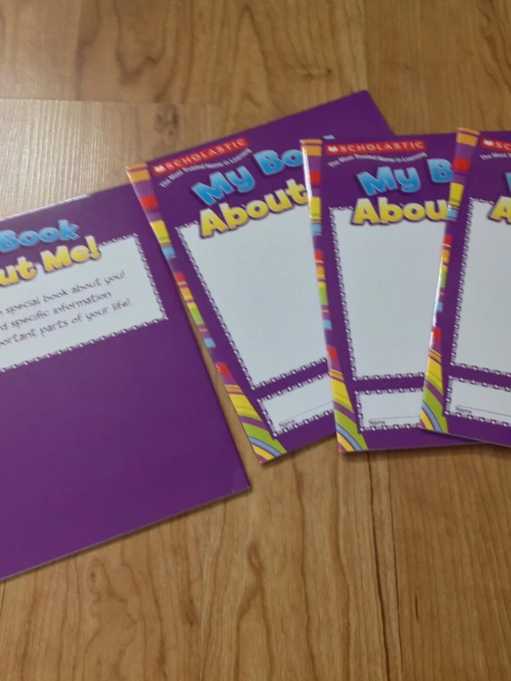 Scholastic My Book About Me Blank Activity Books Lot of 5